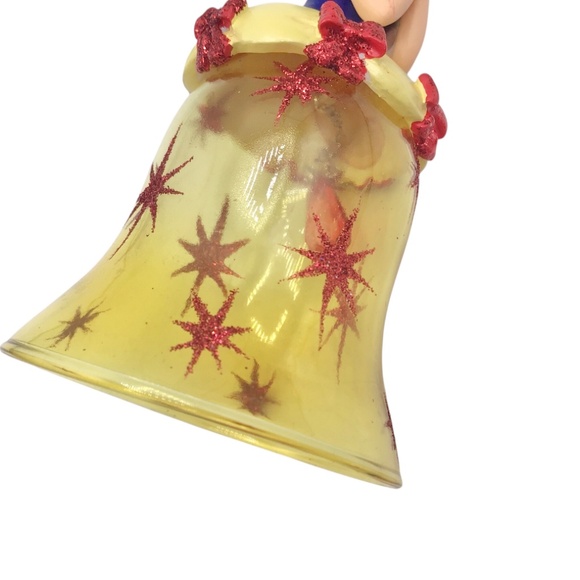 Vintage 1999 Disney Snow White Bell Ornament,Vintage Glass Christmas Decoration - Picture 9 of 13